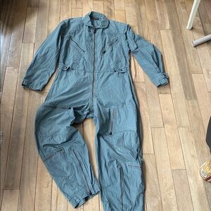 Vintage Air Force Flight Suit Mens Medium Regular Albert Turner Coverall CWU-I/P